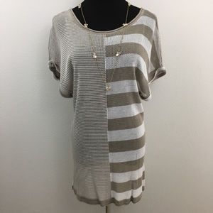 Color Block Crocheted Style Top